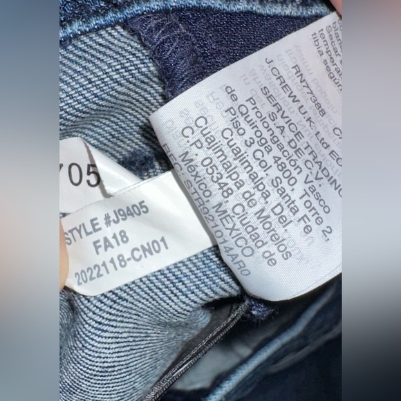 Madewell 9" Mid-Rise Skinny Jeans in Beattie Wash: Velvet Tuxedo Stripe Size 26 - Picture 10 of 11